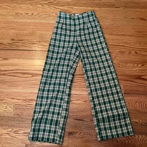 green plaid pants | princess polly